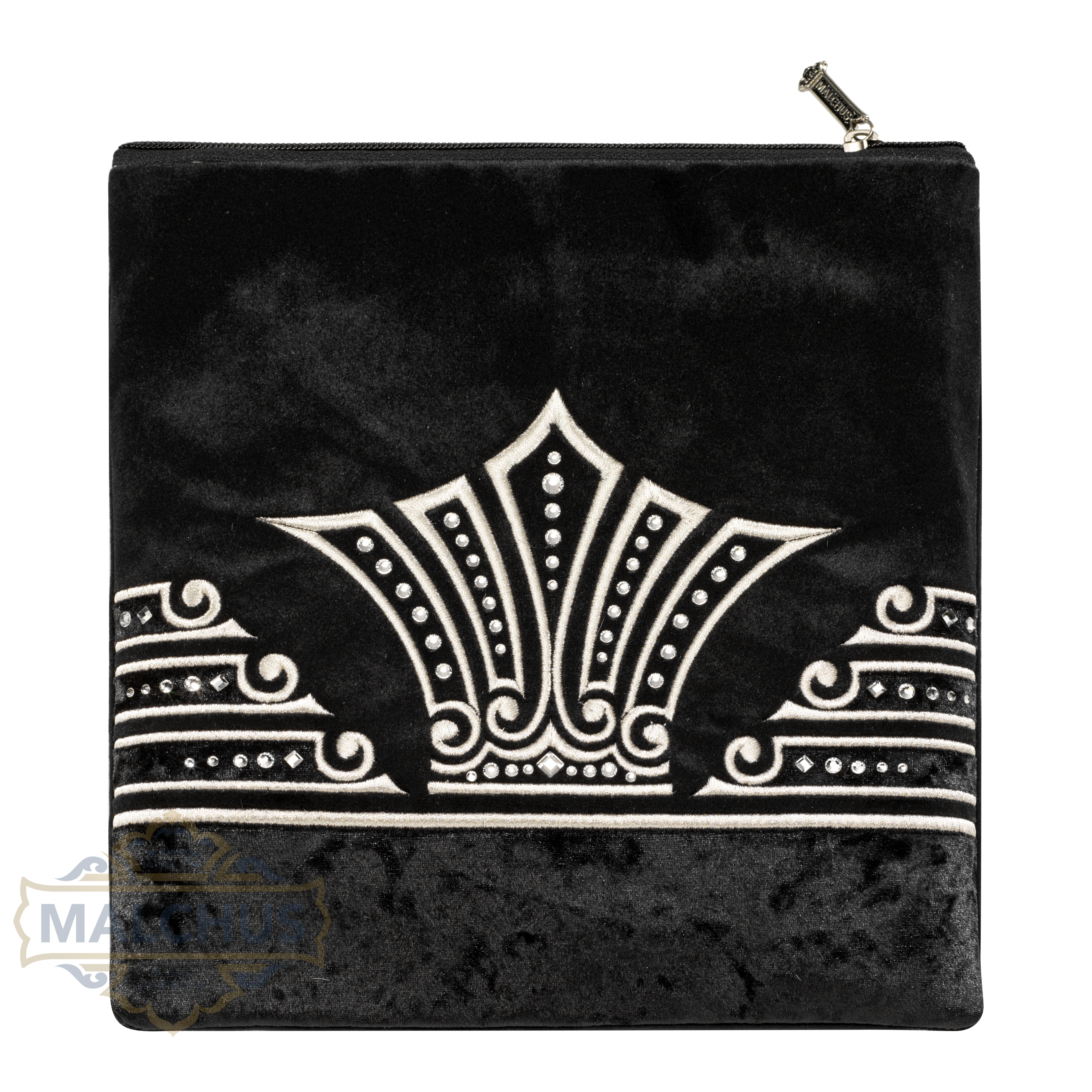 Bag #250 Black Velvet & Silver Emb