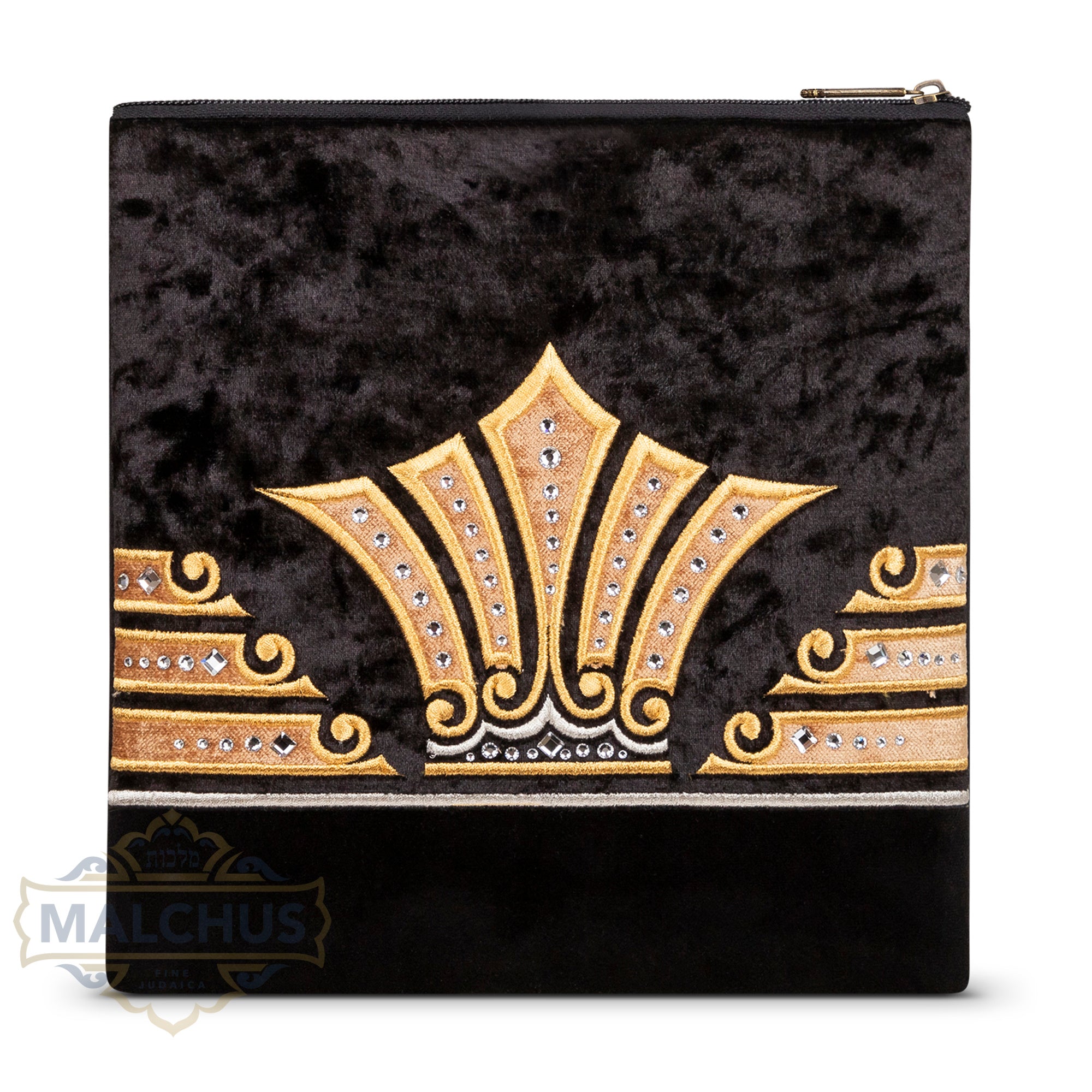 Bag #252 Black Velvet & Gold Emb