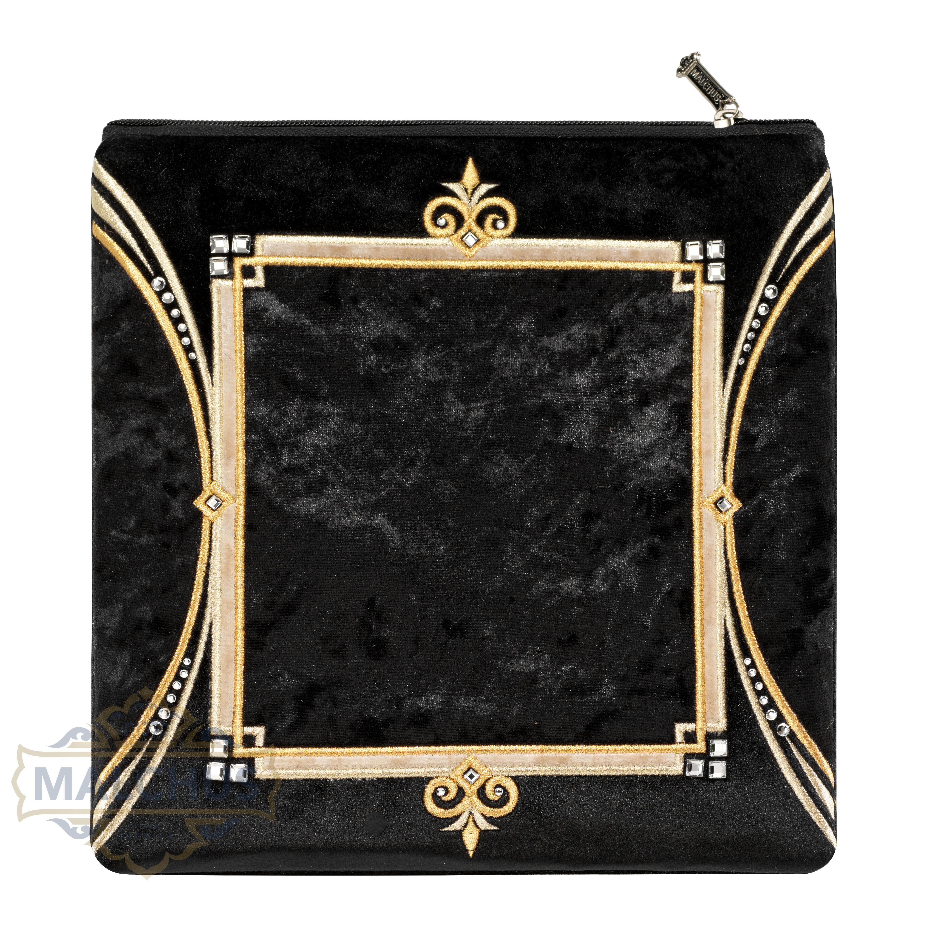 Bag #270 Black Velvet & Gold Emb