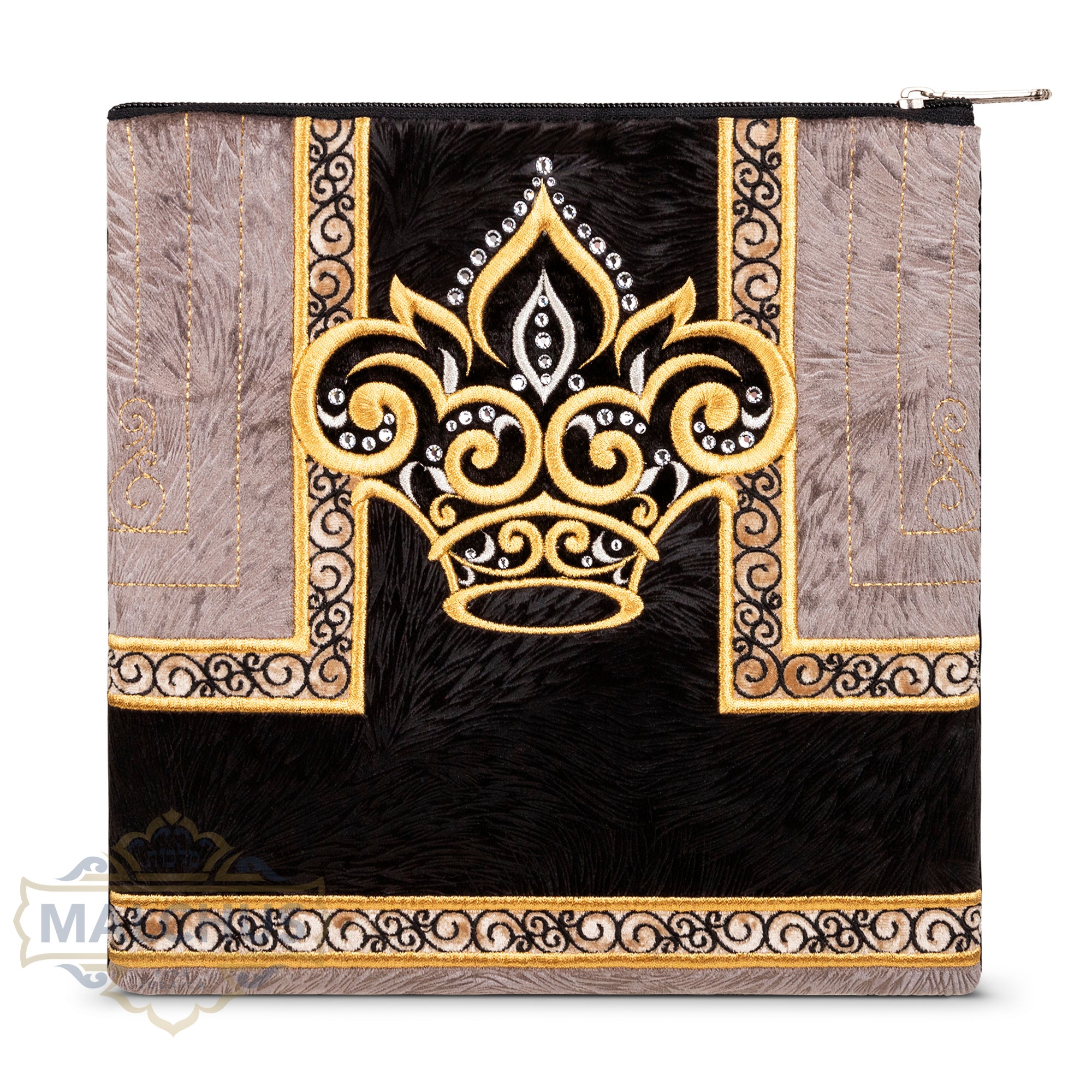 Bag #332 Black Velvet & Gold Emb