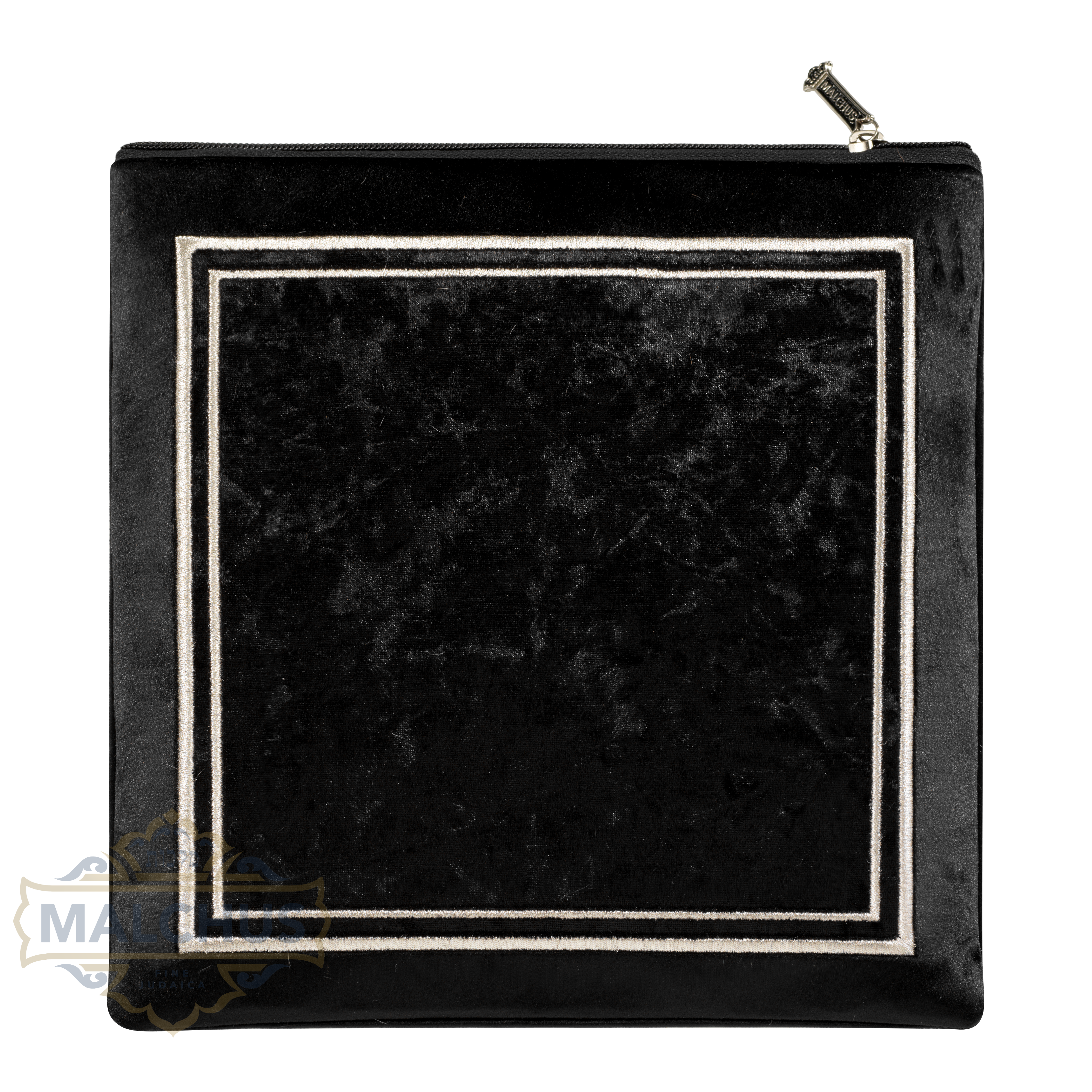 Bag #340 Black Velvet & Silver Emb