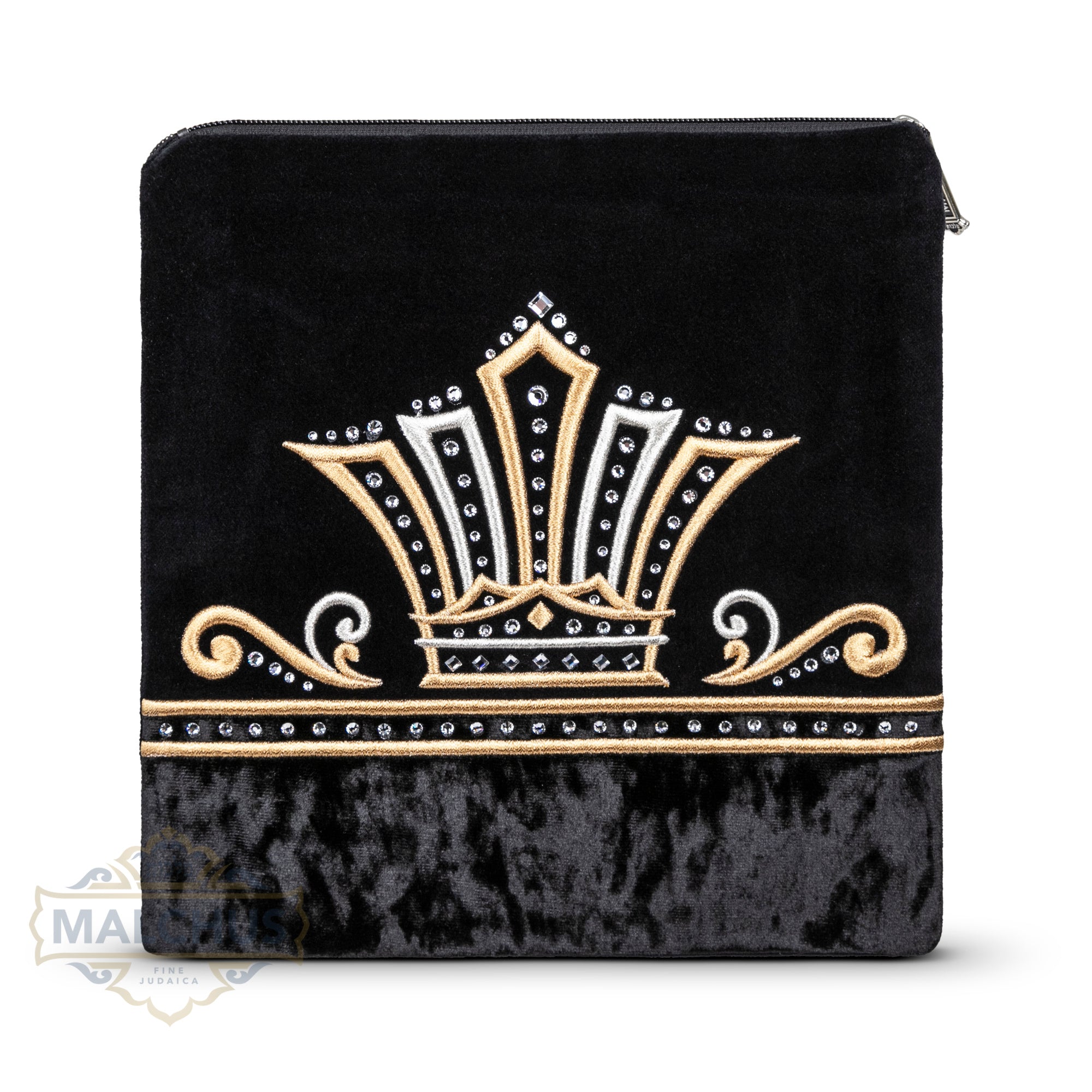 Bag #780 Black Velvet & Gold Emb