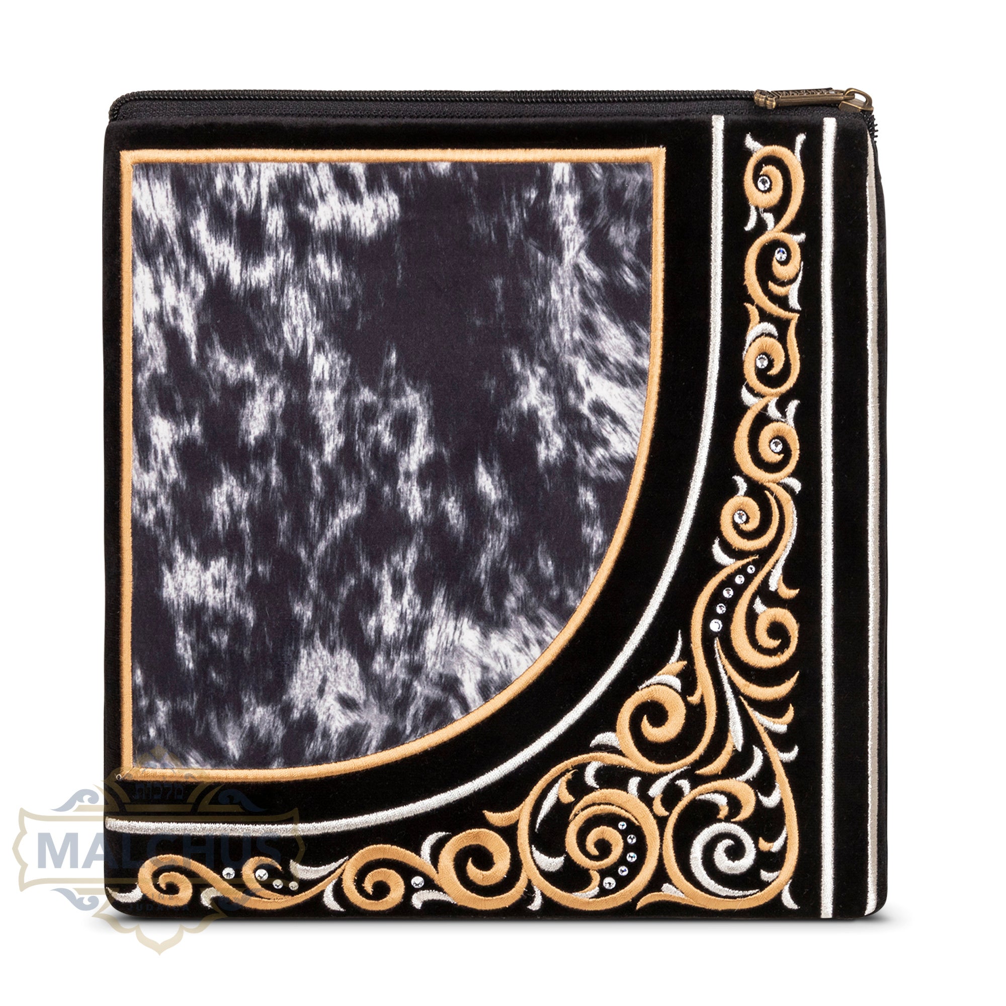 Bag #836 Black Velvet & Gold Emb