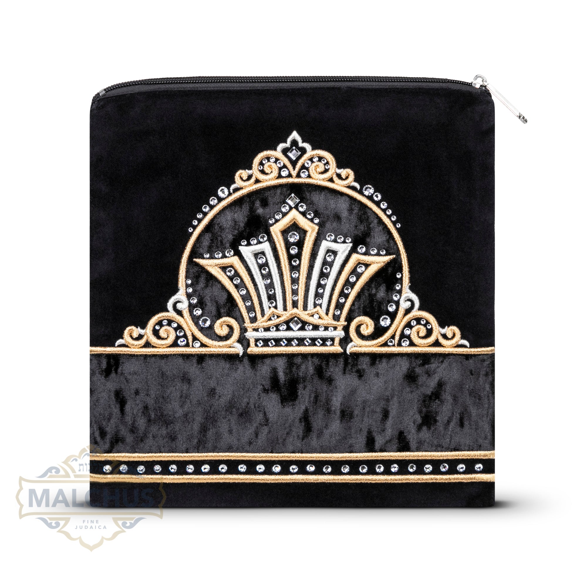 Bag #852 Black Velvet & Gold Emb
