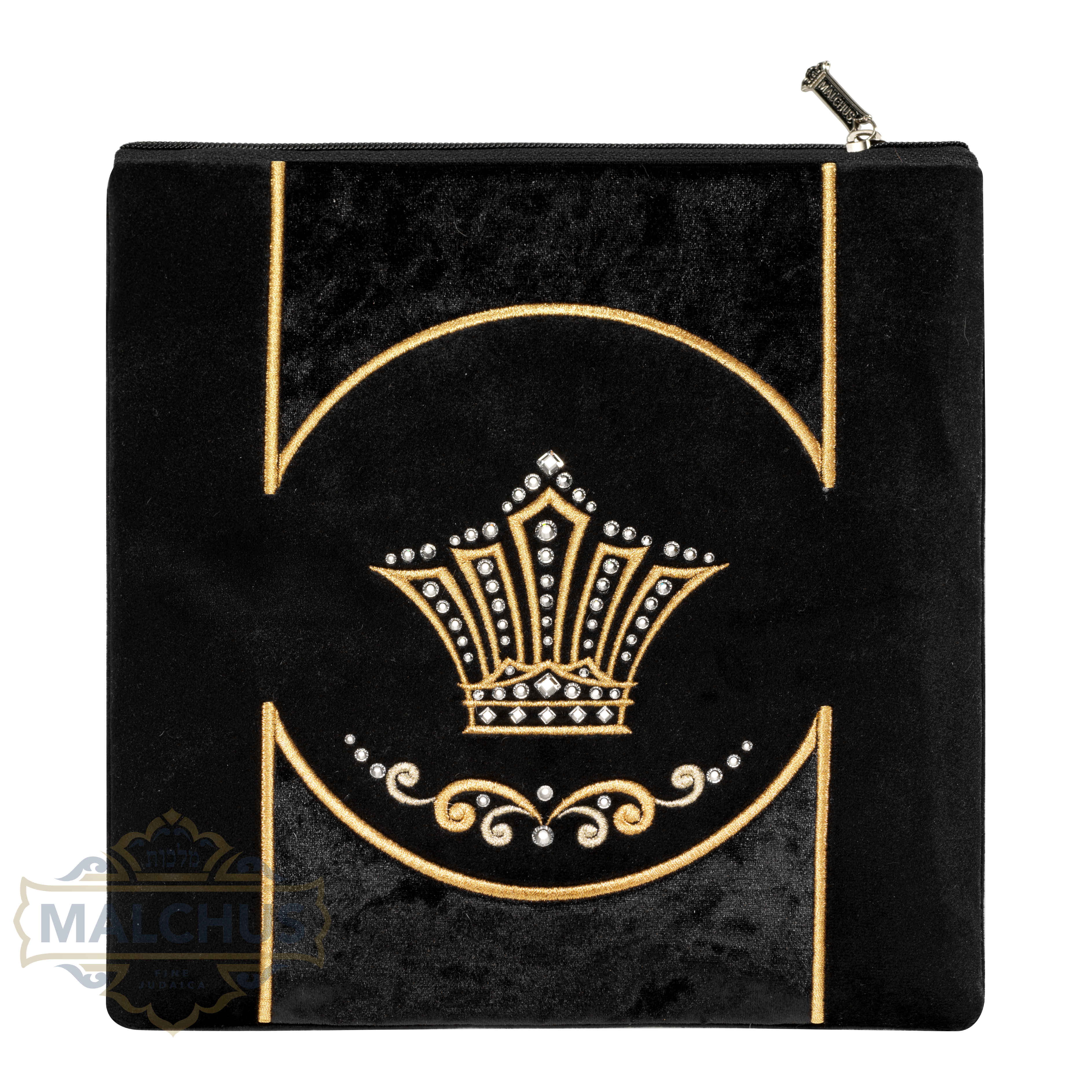 Bag #868 Black Velvet & Gold Emb
