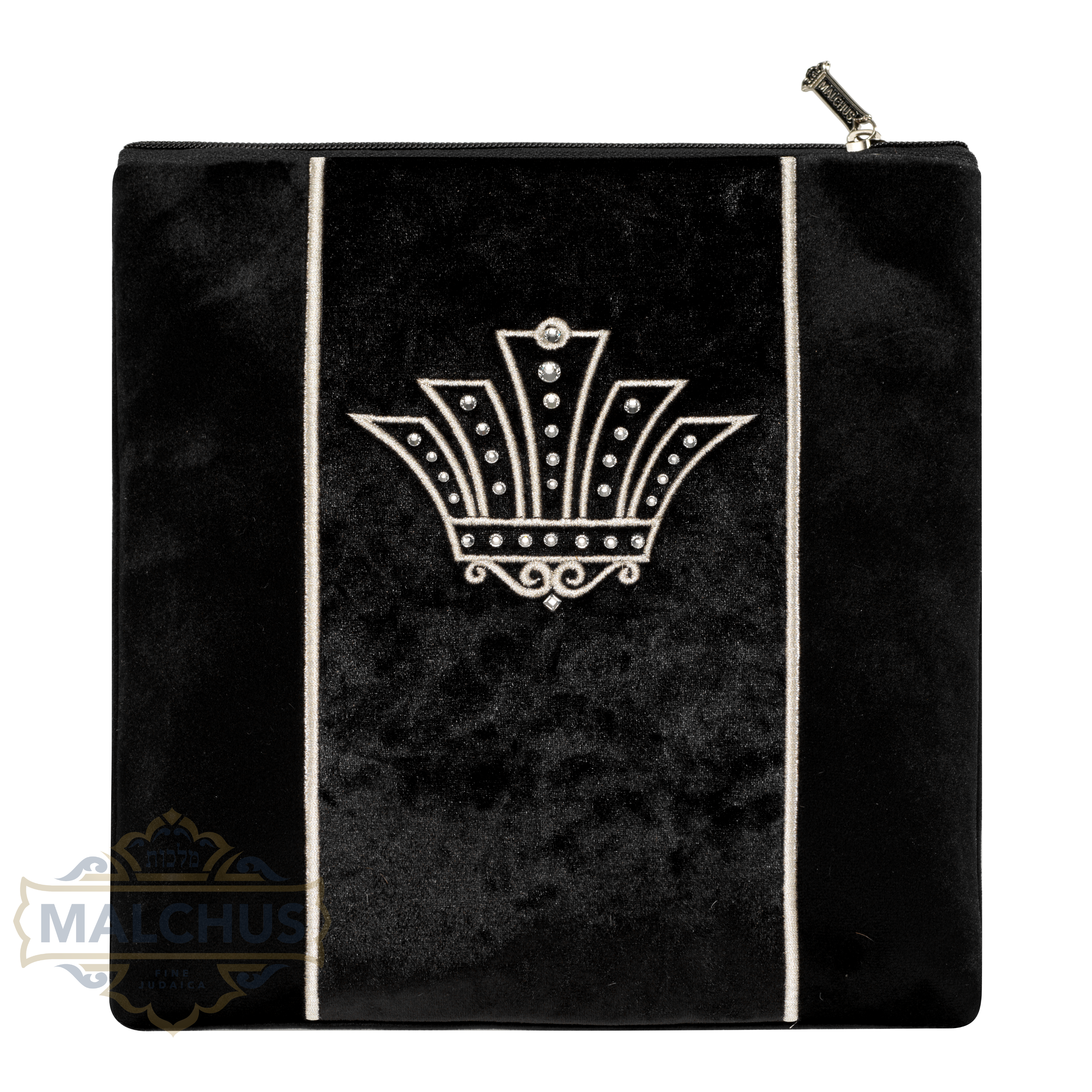 Bag #892 Black Velvet & Silver Emb