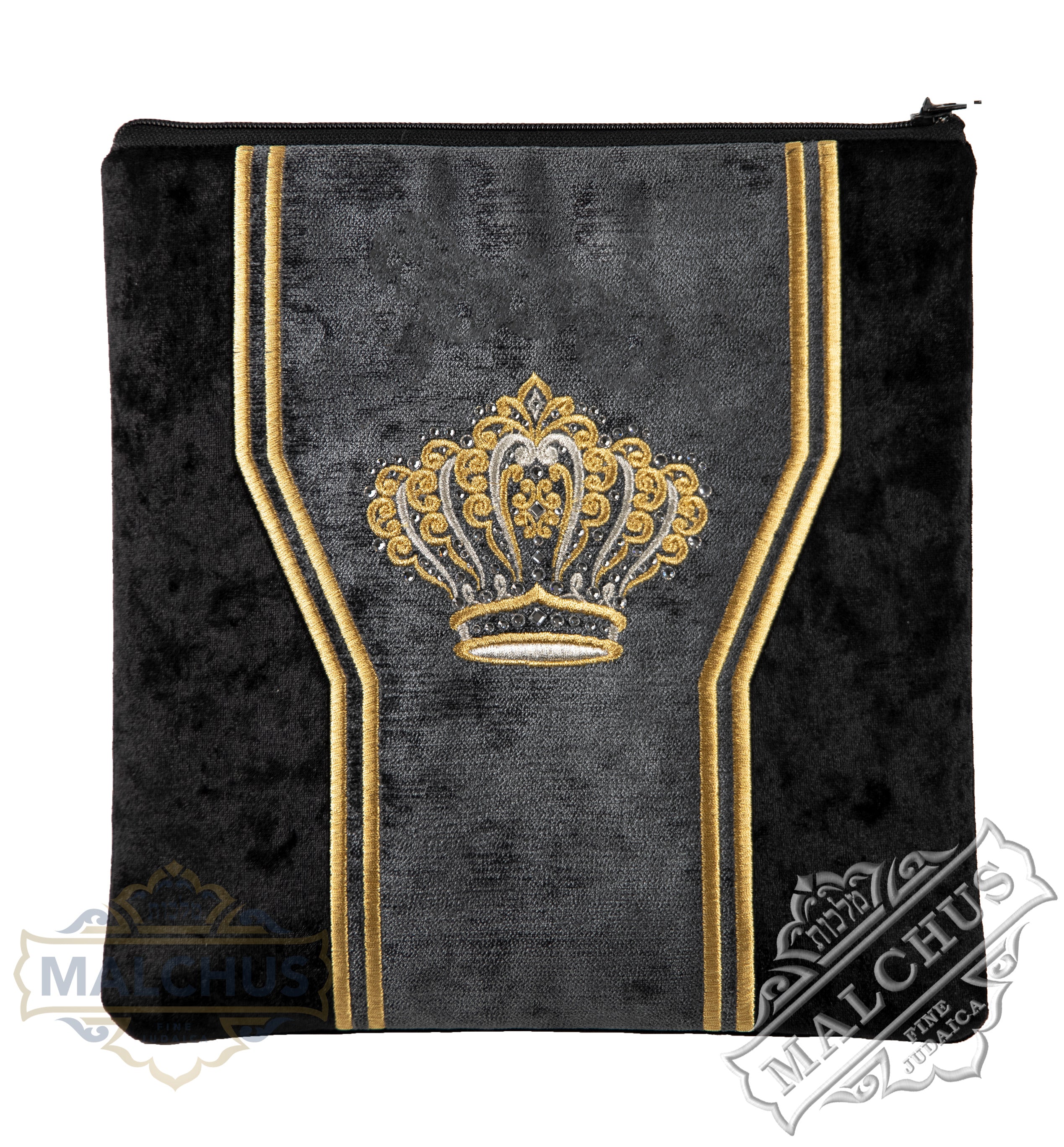 Bag #895 Black Velvet & Gold Emb