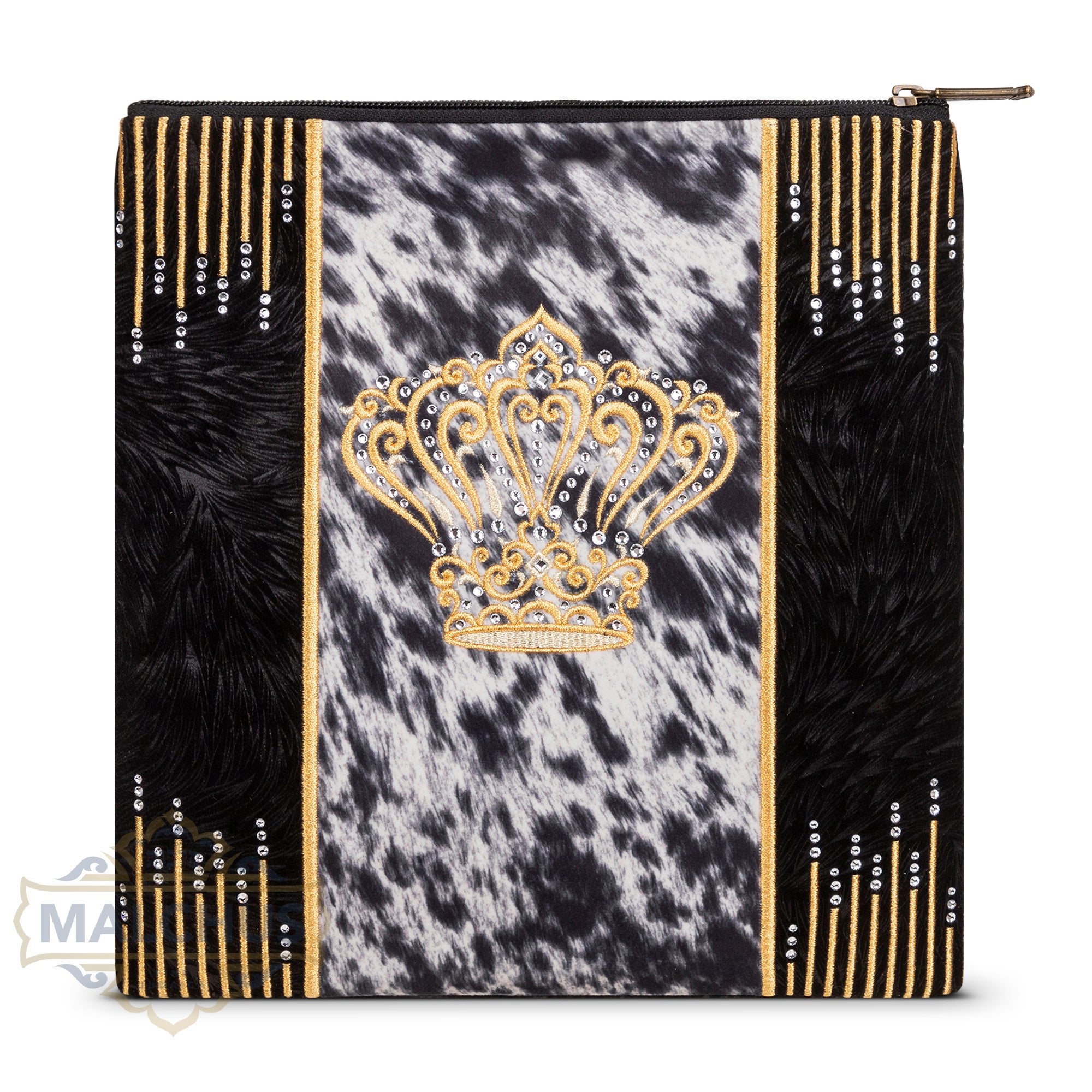 Bag #937 Black Velvet & Gold Emb