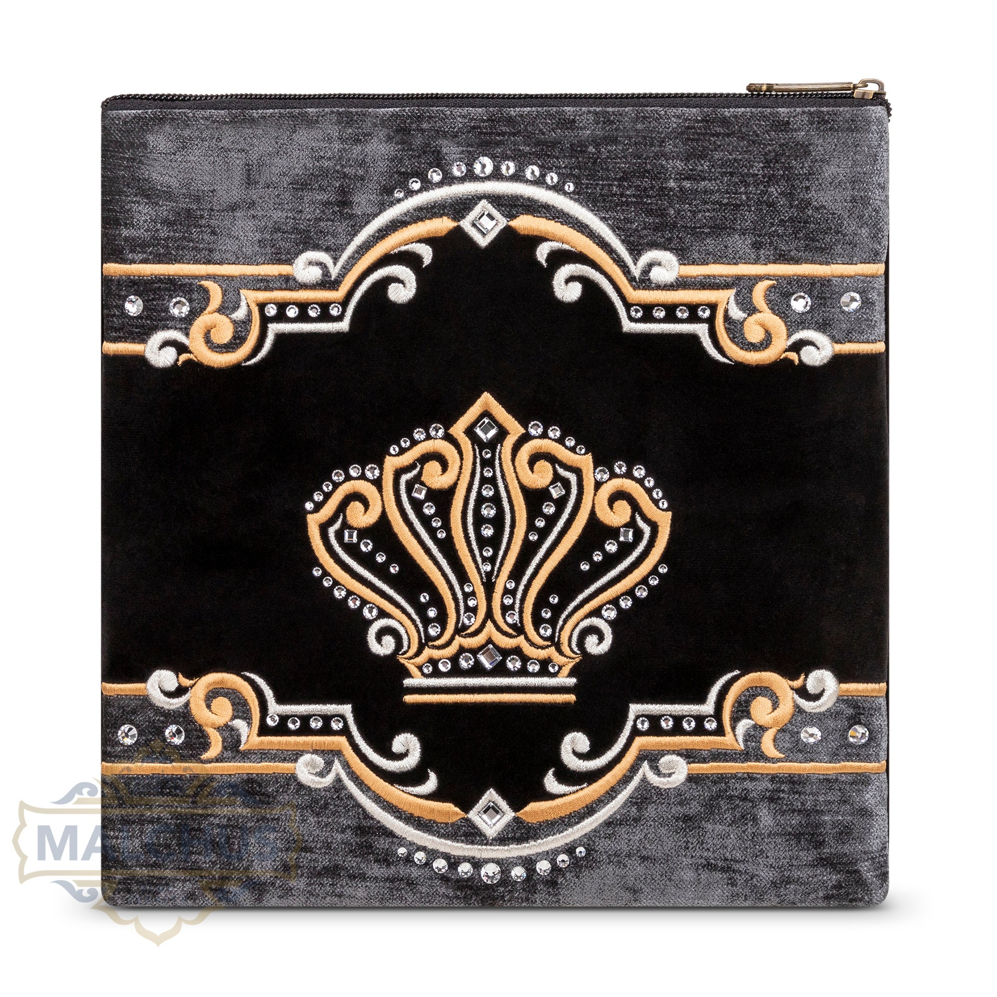 Bag #956 Black Velvet & Gold Emb