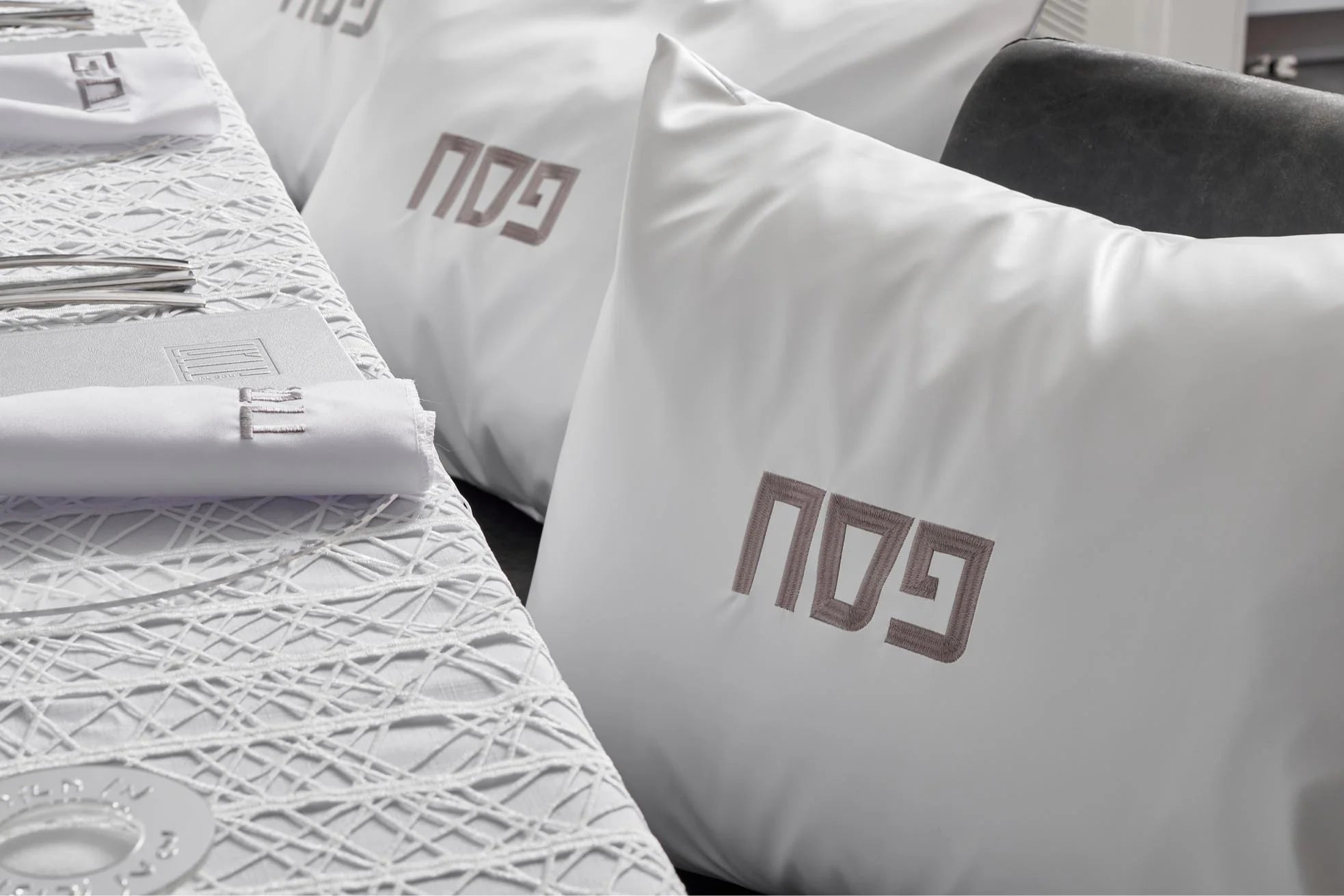 Silver Pesach 2024 Tablescape