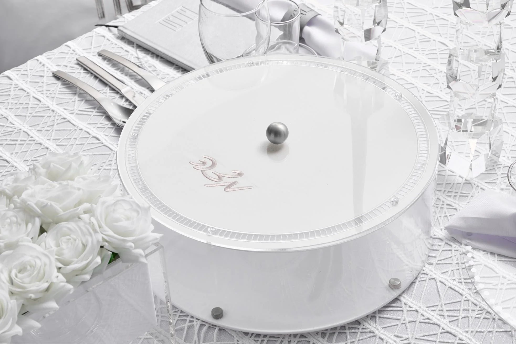 Silver Pesach 2024 Tablescape