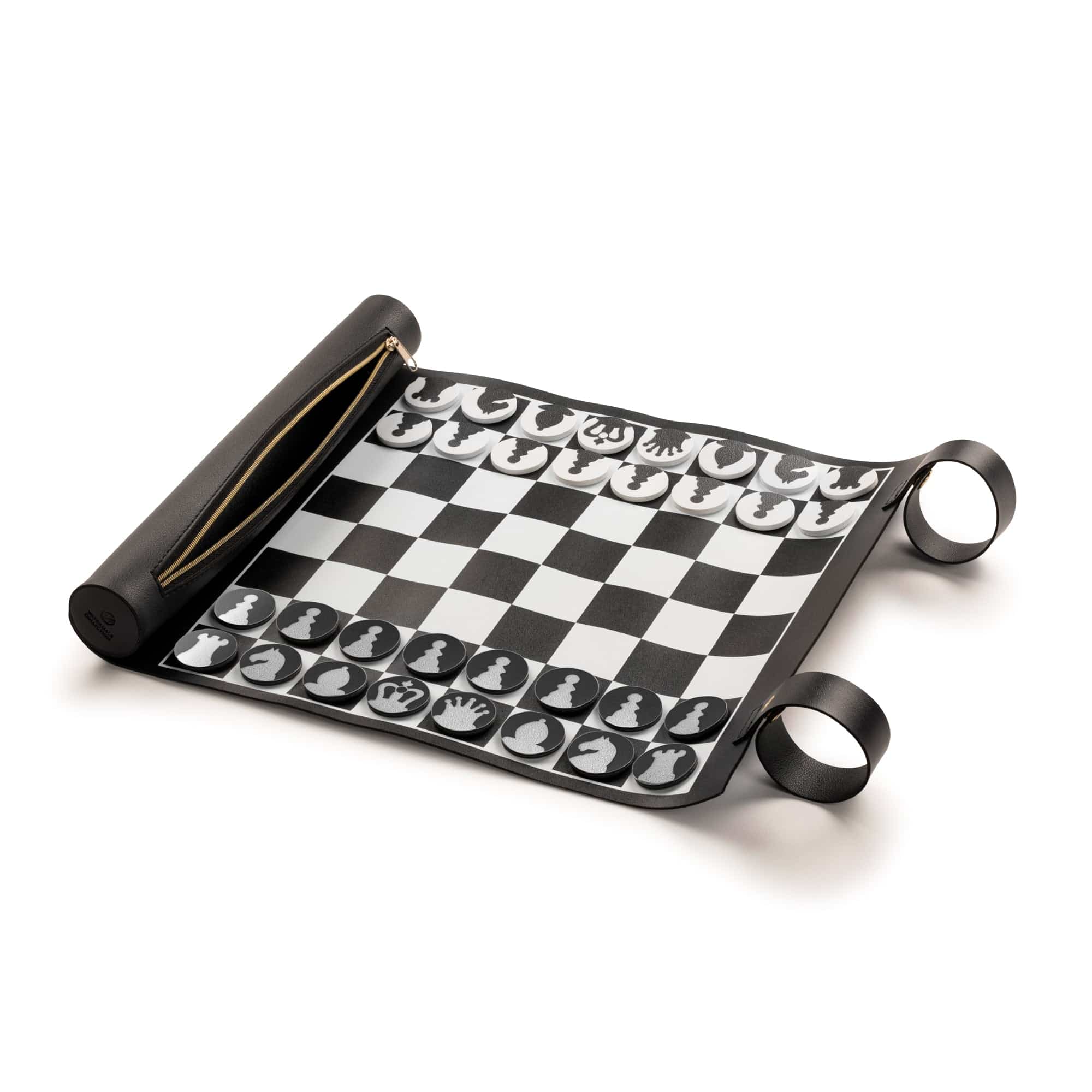 Leather Chess/Checkers Set
