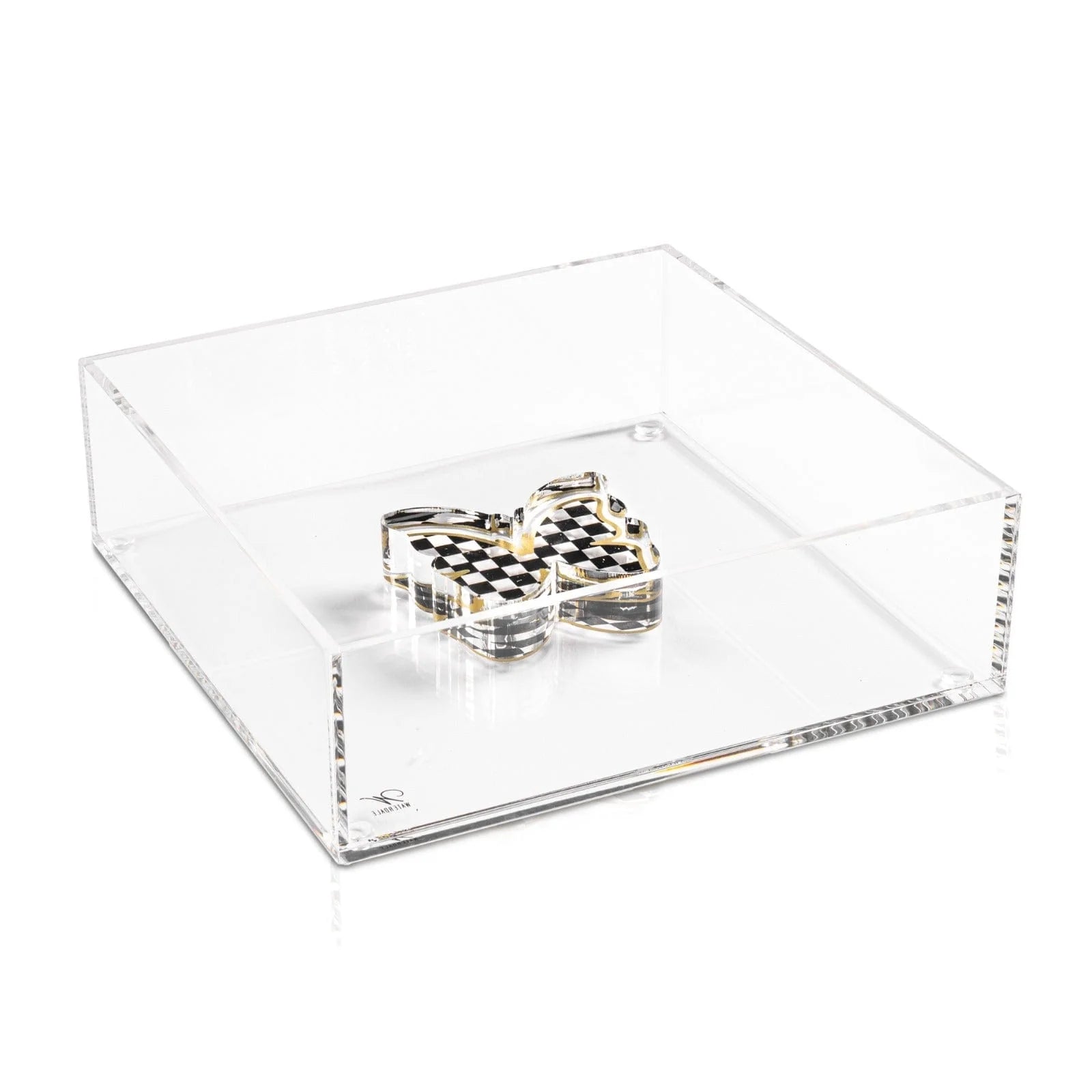 Onyx Butterfly Napkin Holder