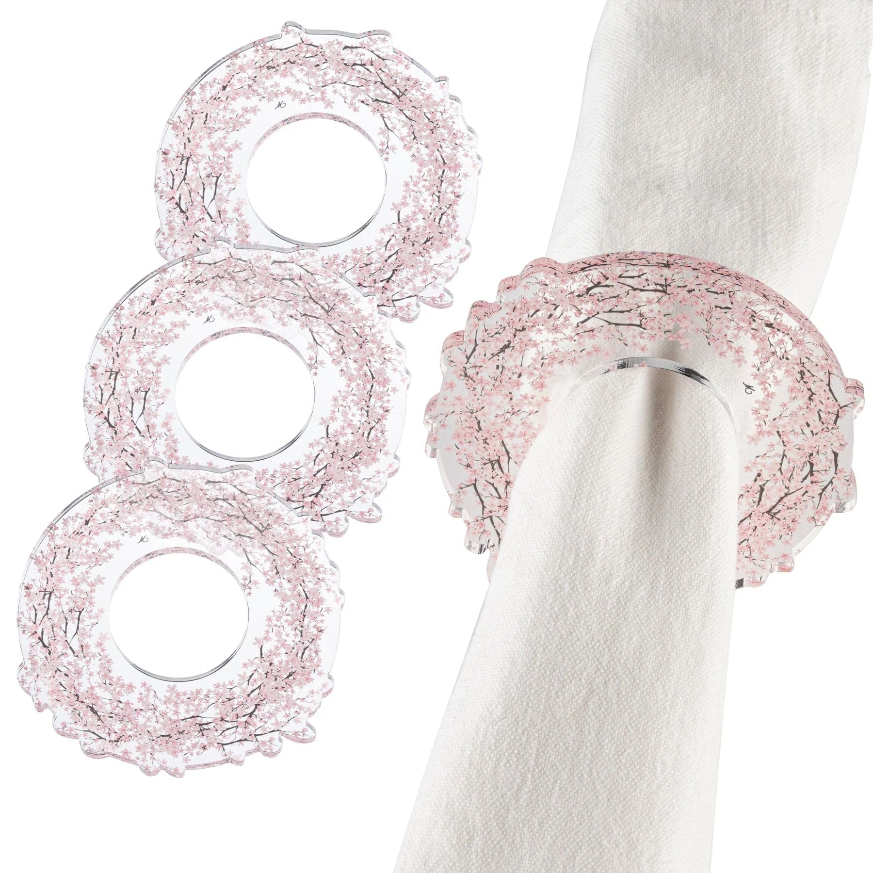 Cherry Blossom Napkin Rings