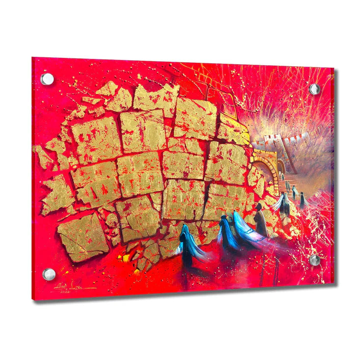 Alex Levin Kosel in Red Horizontal Painting