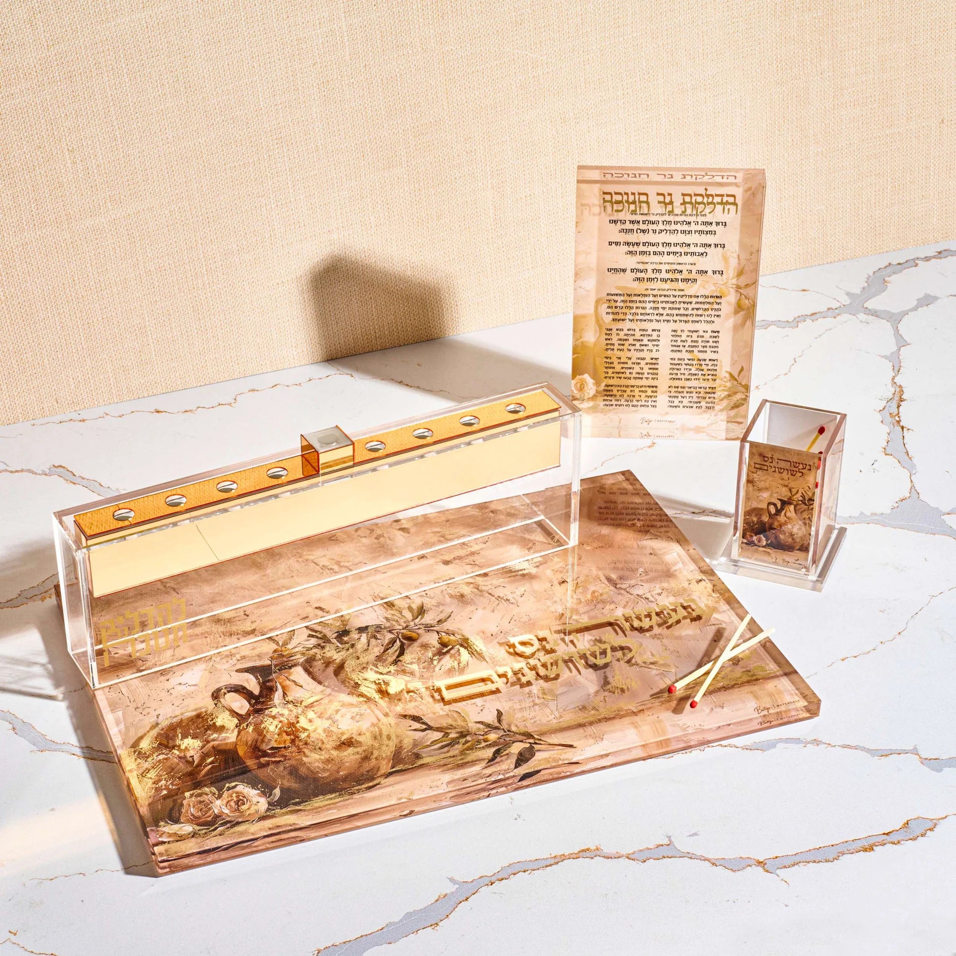 Painted by Batya Chanukah Set