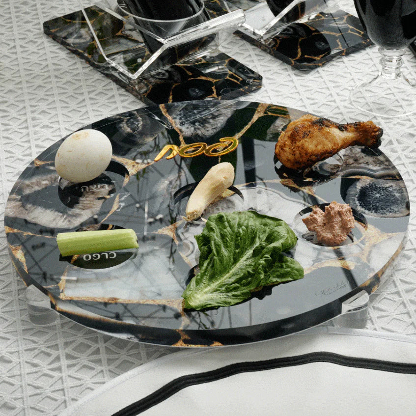 Agate Seder Plate