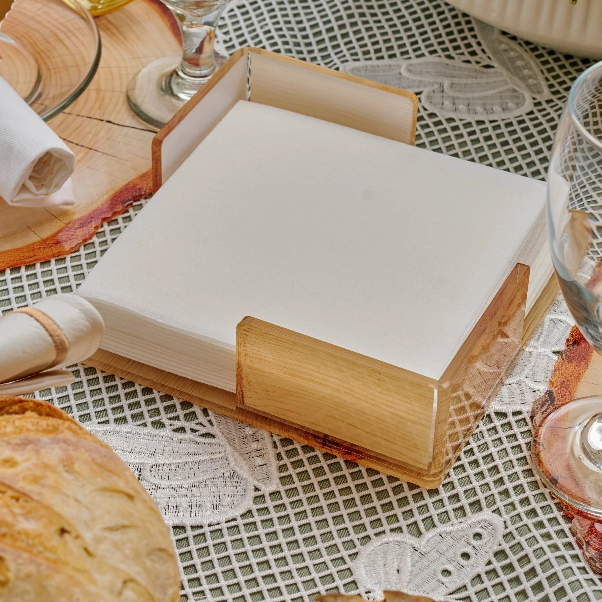 Shavuos Wood 2025 Tablescape