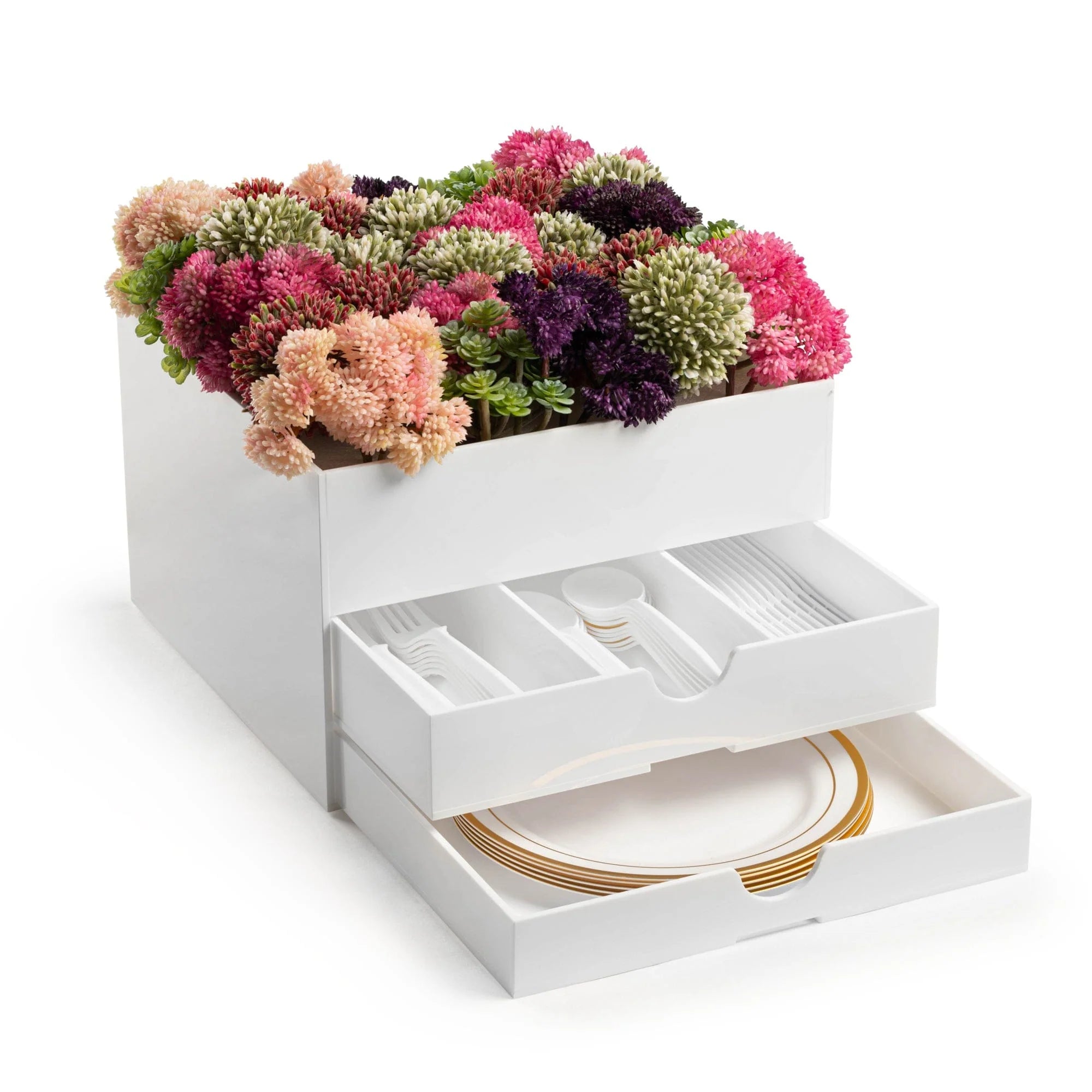 Silverware Caddy Floral Vase