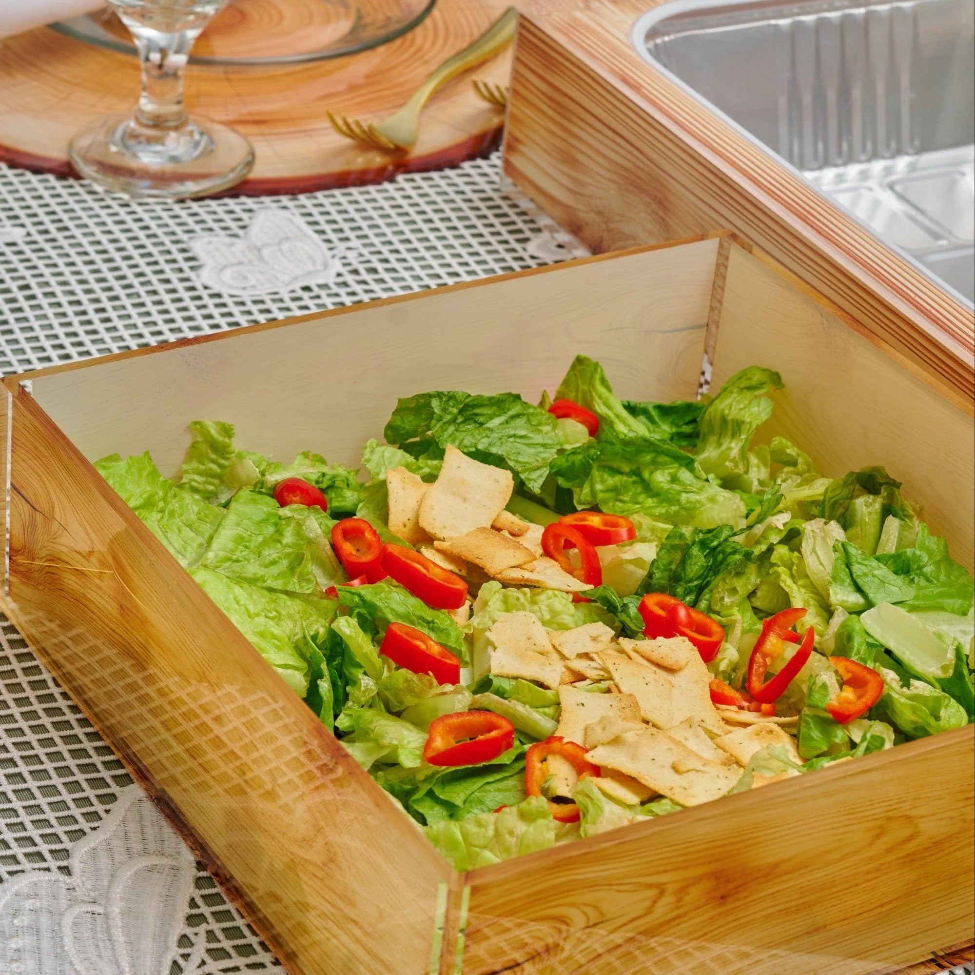 Shavuos Wood 2025 Tablescape