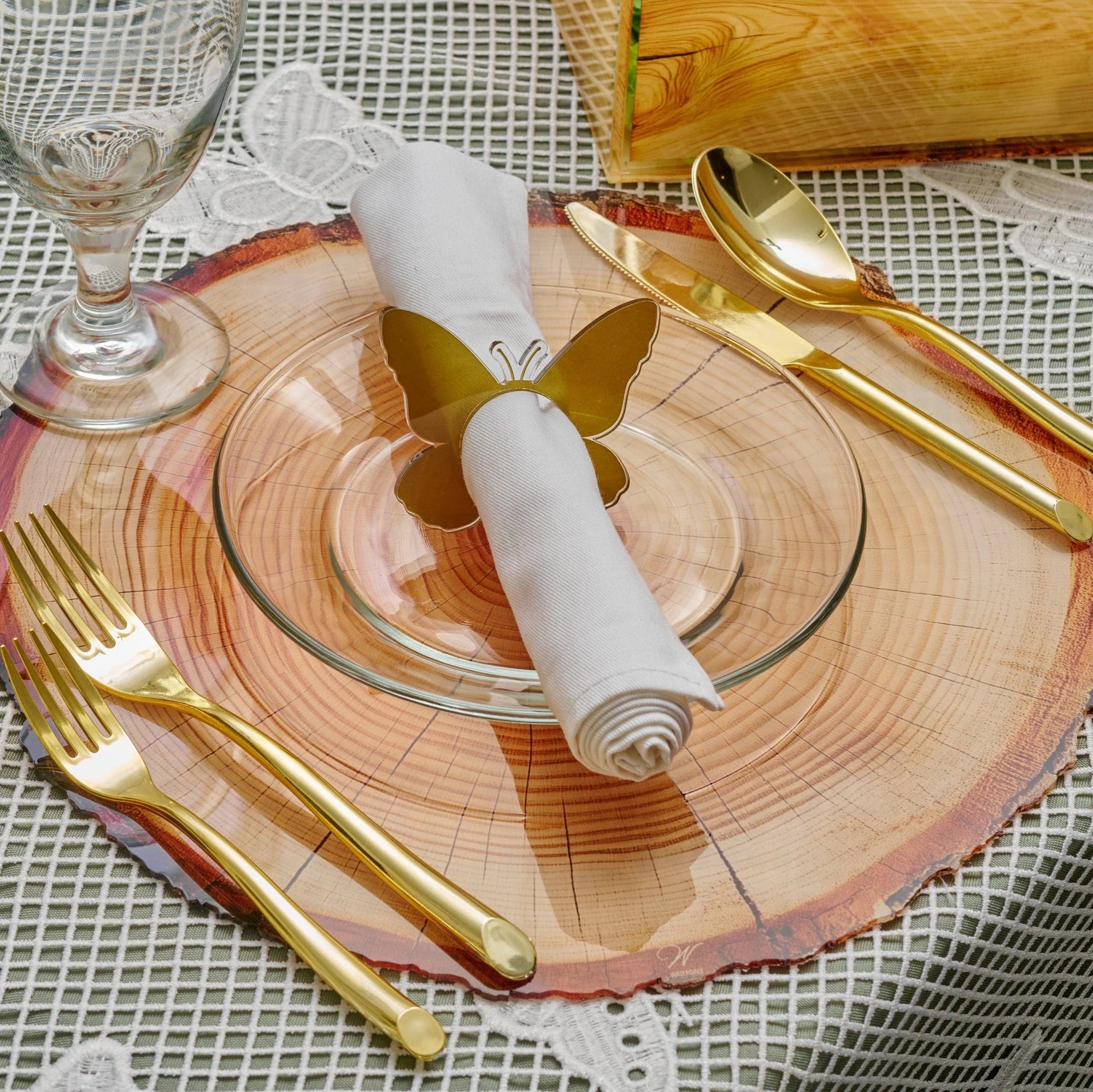 Shavuos Wood 2025 Tablescape