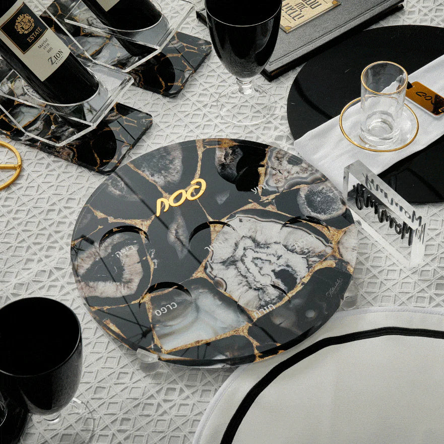 Agate Seder Plate
