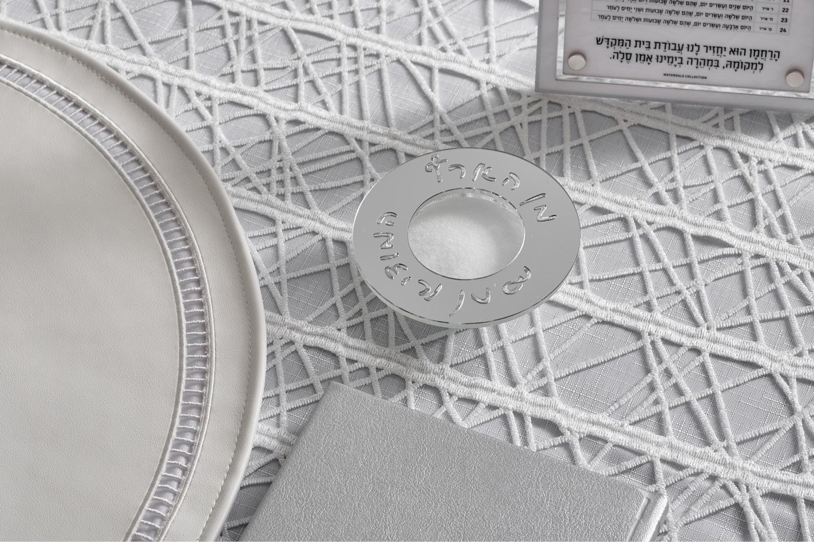 Silver Pesach 2024 Tablescape