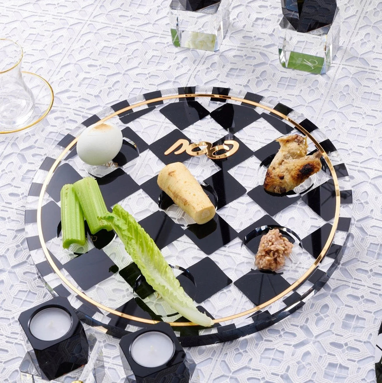 Onyx Pesach 2024 Tablescape