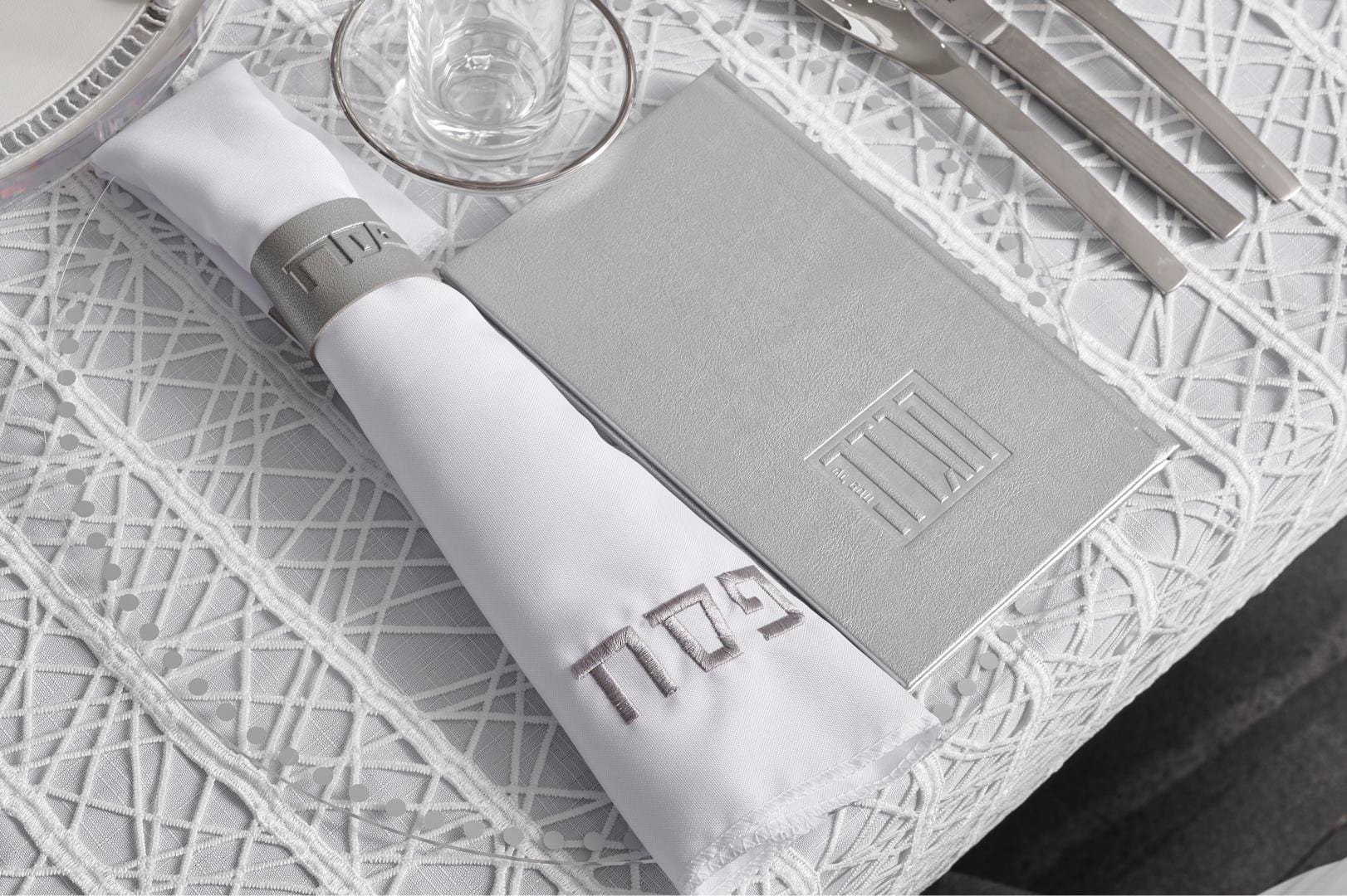 Silver Pesach 2024 Tablescape