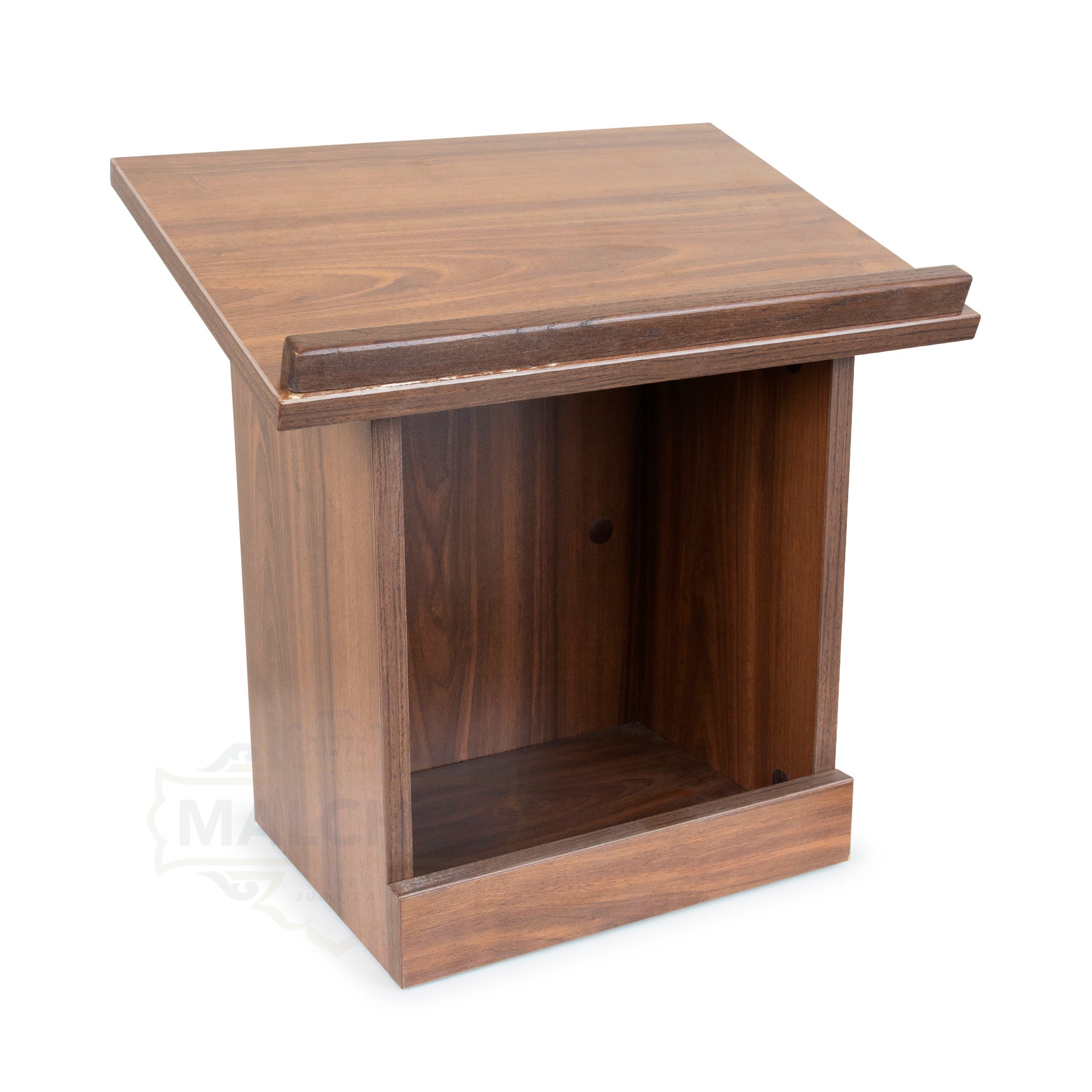 Malchut Box Table Shtender Brown Wood