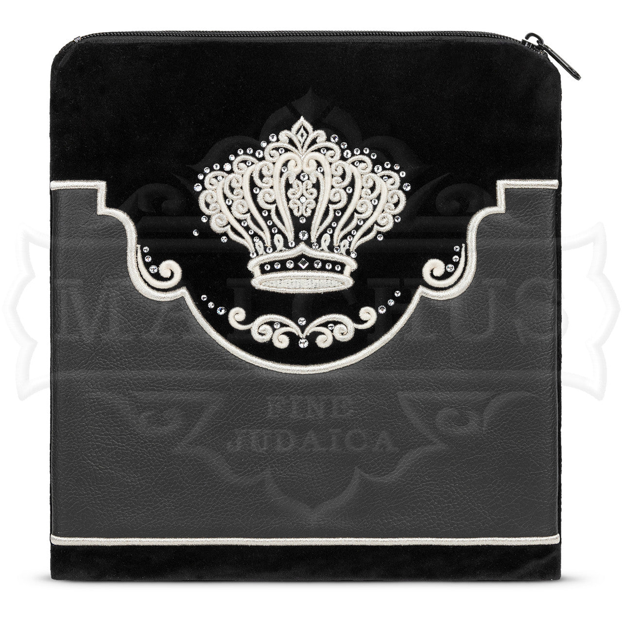 Bag #545 Black Velvet & Black Faux Leather