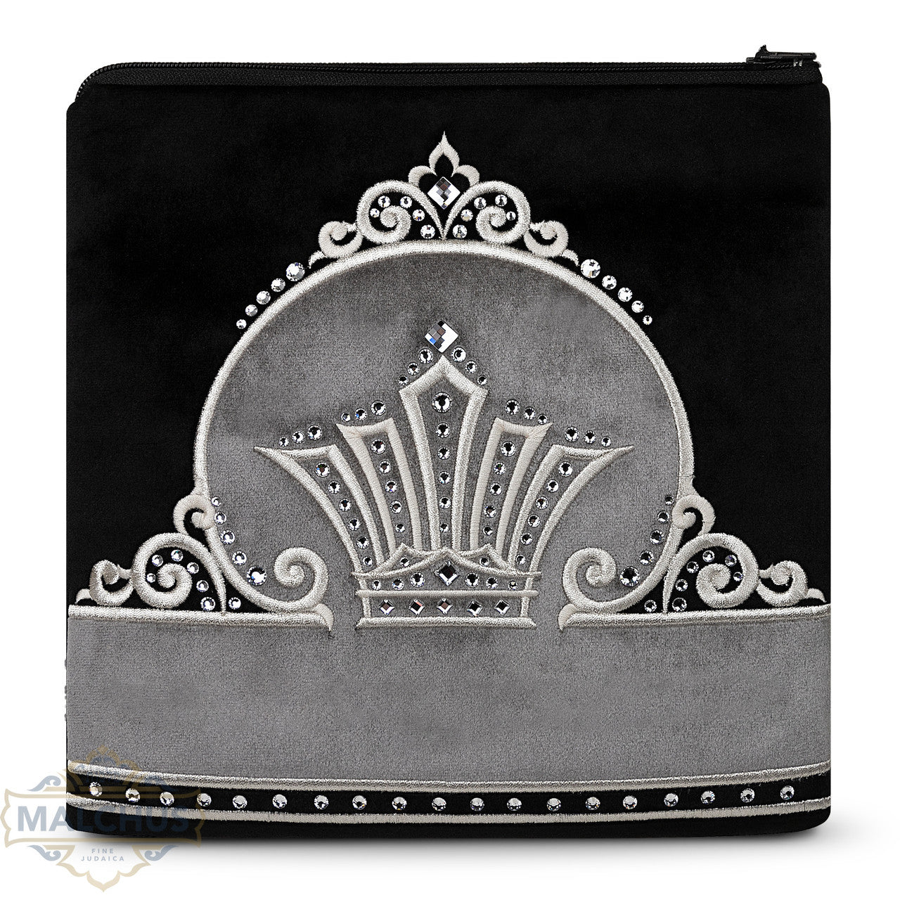 Bag #855 Black Velvet & Silver Emb