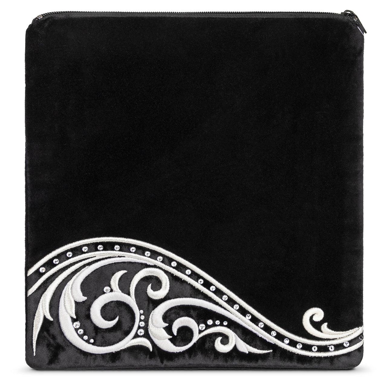 Bottom Swirl Design Velvet Bag #490