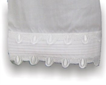Kittel with Pleats and Scalloped Lace #10