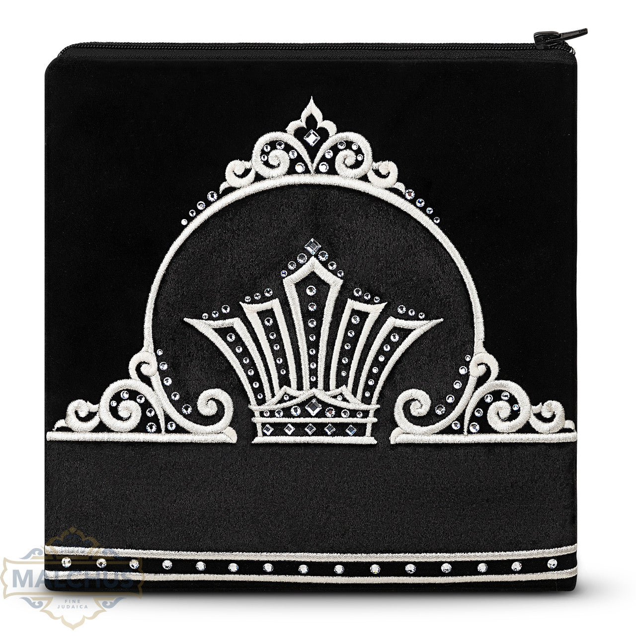 Bag #850 Black Velvet & Silver Emb