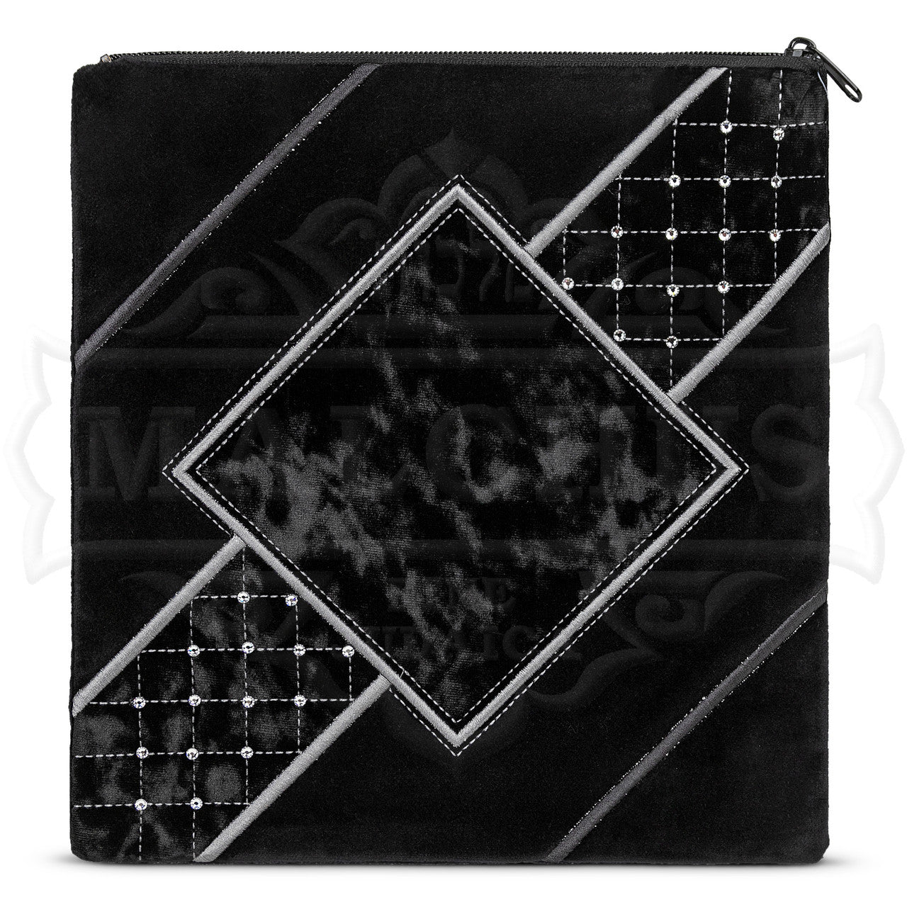 Bag #630 Black Velvet & Black Crushed Velvet