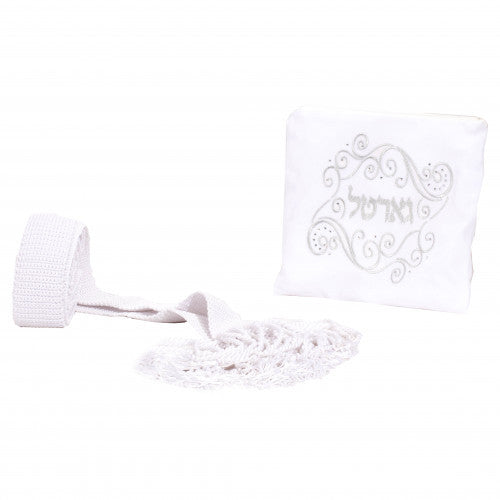 Handmade Elegant Crochet Gartel - White