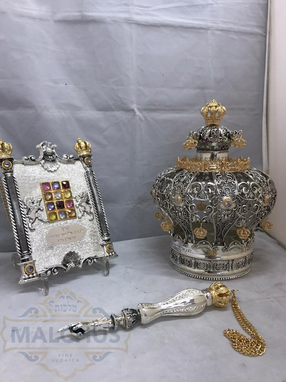 Silver Torah Crown #9